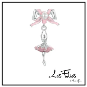 Charm Bailarina Rosa Perla Danza En Plata 925 - Les Folies (Modelo Pandora) - Imagen 1 de 10