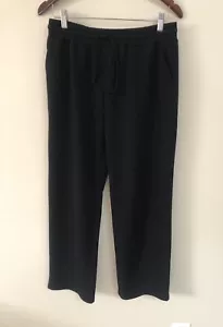 ZJCT Womens Straight-Leg Active Workout Drawstring Loose Sweatpants Black L NEW - Picture 1 of 6