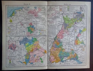 Bayern Unter Kaiser Ludwig IV. Wittelsbacher Länder Baden 1771 und nach 1801 - Bild 1 von 5