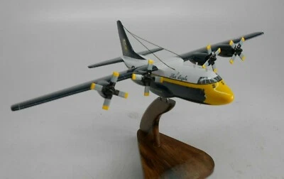 C-130 Hercules Blue Angels C130 Airplane Desk Wood Model Big New - Image 1 of 4