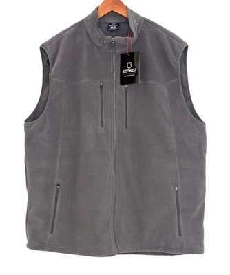 ScottEvest Fireside fleece vest XXXL 3XL gray full zip 15 pockets travel hiking - Image 1 of 4