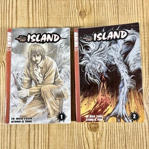 Island Tokyopop Vol 1 & 2 Manga Libro Inglese Graphic Novel Horror Prima Stampa - Foto 1 di 9