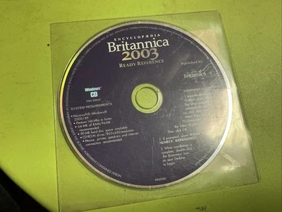 Encyclopedia Britannica 2003 Ready Reference Cd  - Image 1 of 3