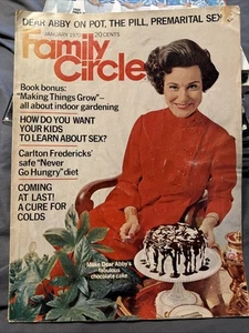 DEAR ABBY on Pot/The Pill/Premarital Sex January 1970 FAMILY CIRCLE Magazine - Picture 1 of 3