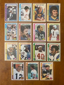 1978 Topps Football - 15 card lot - Cowboys, Hannah, Dryer, Gabriel, Rashad - Picture 1 of 2