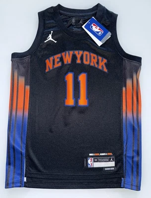 NUEVA Camiseta Nike Jóvenes Niños Mediana 10/12 Swingman Jalen Brunson New York Knicks Foto 1 de 4