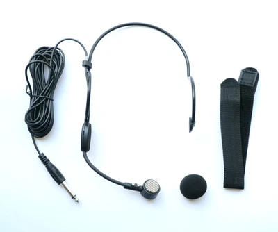 Cardioid Dynamic Headwear Microphone For Mixer PA AMP 6.35mm 1/4" 5m Cable - Image 1 of 4