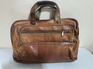 Hartmann Vintage Belting Leather Briefcase Laptop Bag  Expandable NO Strap RARE - Picture 1 of 17