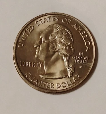 2001 D New York State Quarter. Choice AU . Few, If Any Signs Of Wear. - Image 1 of 2