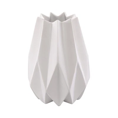 Kaiser Porzellanvase POLYGONO STAR 2 H. 21,5cm D. 15cm weiß Goebel - Bild 1 von 4