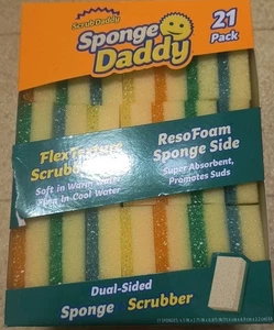 (Paquete de 21) Scrub Daddy Sponge Daddy - Esponja para platos multiusos sin arañazos - Imagen 1 de 6