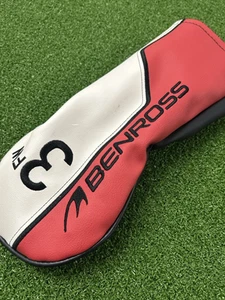 Benross HTX Golf #3 Fairway Wood Headcover - Red / White / Black - Picture 1 of 9
