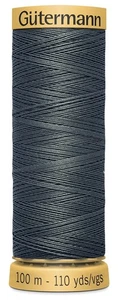 Gutermann Natural Cotton Thread 110yd-Dark Grey - 6 Pack - Picture 1 of 1