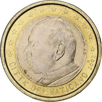 [#1284573] Vatican, Jean-Paul II, Euro, 2002, Rome, Bi-Metallic, MS, KM:347 - Image 1 of 2