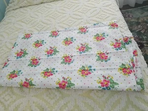Cath Kidston London Queen Flat Sheet - Bunches Pink - Picture 1 of 4