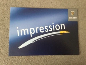 ROVER 25 & 45 impression Brochure Special Editions 2003 pub no 6074 - Picture 1 of 5
