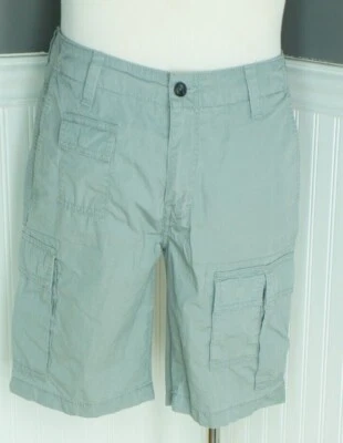 Shorts Nautica Cargo Modern Fit Series denim bege masculino tamanho 30"L x 9"L  - Imagem 1 de 4