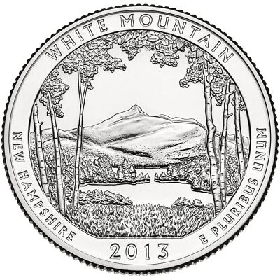United States | 1/4 Dollar Coin | George Washington | Mount Chocorua | 2013 - Image 1 of 2