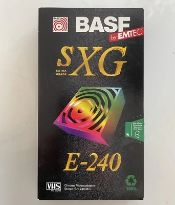 BASF SXG E-240 VHS Kassette PAL SECAM - NEU und OVP - 240 Min. - Bild 1 von 3