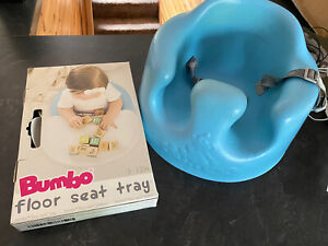 Bumbo Baby Seat with Tray Light Pink With Safety Straps Soft Foam Baby Seat