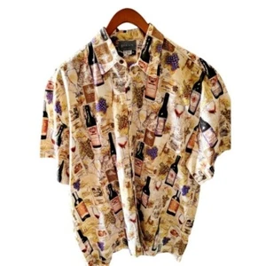 High Seas Trading Company Vinyard Wines Vintage Camp Novelty Shirt Size XL - Picture 1 of 4