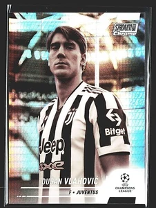 Dusan Vlahovic 2021-22 Topps Stadium Club Chrome Champions Sepia Refractor /75 - Picture 1 of 2