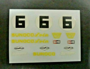 Vintage - Dynamic Models #5513 Penske Sunoco Lola #6 - Water Decal - NOS - Picture 1 of 2