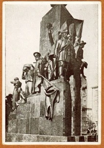 1935 Ukrainian postcard Kharkov Monument to Taras Shevchenko sculptor M.Manizer - Foto 1 di 2