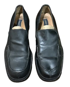 Tommy Hilfiger Men’s Black Loafers Made in Italy Sz 10M - Picture 1 of 8