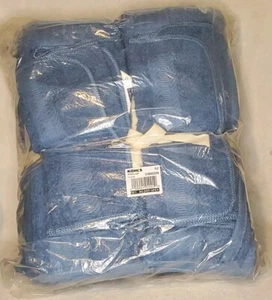The Big One Unisex Adult's 12-Piece Bath & Hand Towel Set CA4 Blue One Size NWT - Picture 1 of 6