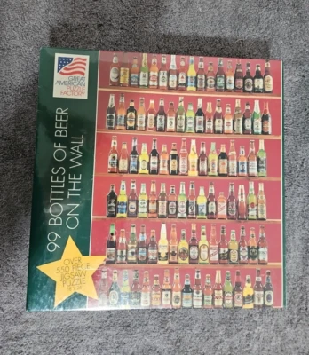 Jigsaw Puzzle "99 BOTTLES OF BEER ON THE WALL"  550 piece 18"x24"  New Sealed - Image 1 of 3