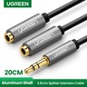 Ugreen 3.5mm Male to 2 Female Jack 3.5mm Splitter Adapter Audio Extension Cable