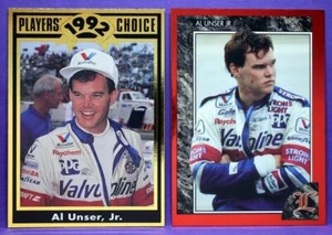 Indy Racing Al Unser Jr. 1992 Cartwrights & Legends Magazine Foil Insert Cards - Picture 1 of 2