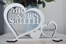 Personalised MR&MRS Sign Wedding Top Table Decoration with date, Mr And Mrs,Gift