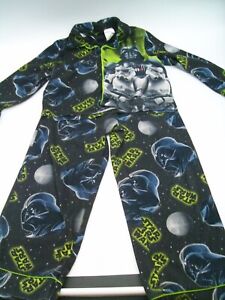 Star Wars Pajama Set PJs Boy's Size 6/7 Black Green Blue Space Pants & Top