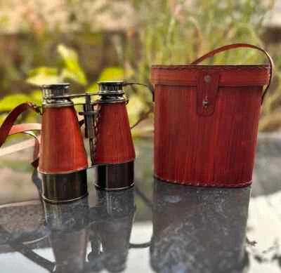 Antique Brass Binoculars The Perfect Christmas Gift for Explorers and Travelers - Image 1 of 4