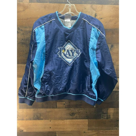Team Athletics MLB Tampa Bay Rays Youth Pullover Size Large (12/14) Cover