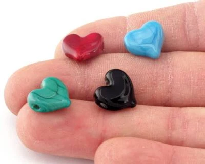 Corazón Cristal Murano Dijes Colgante Añadir a Dije Cuentas Pulsera Collar 4740-05 Foto 1 de 3