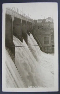 Rapidan Dam Minnesota MN vera foto cartolina RPPC antica vintage - Foto 1 di 2