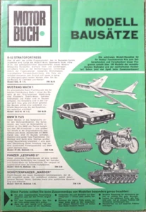 Modell Bausätze Motor Buch Falt Prospekt brochure catalogue von 10/1973 - Bild 1 von 2