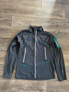 Ortovox fleece jacket men medium grey outdoor Gorpcore - Picture 1 of 10