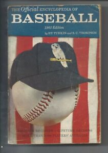 1963 Baseball Encyclopedia Mickey Mantle, Sandy Koufax, Willie Mays etc FAIR