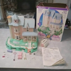 PRECIOUS PLACES village clefs magiques FISHER PRICE 1988 - mansion  MANOIR - Picture 1 of 16