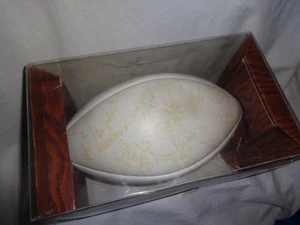 1994 Ära SEATTLE SEAHAWKS Team signiert Football Kennedy Warren Tuten Nash stark - Bild 1 von 4