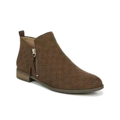 Dr. Scholl's Women's Rate Zip Booties, Chocolate Brown Microfiber Size 7.5W - Изображение 1 из 4