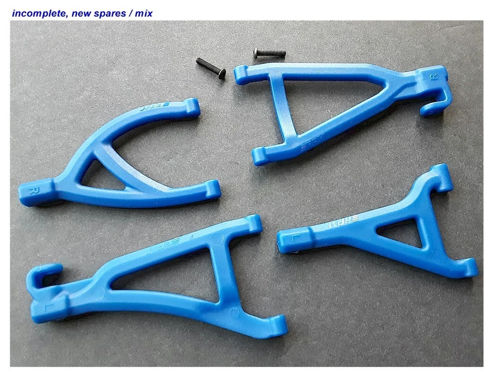 RPM RC 80695 A-Arms Red: 1/16 E-Revo Incomplete Mix of new Spare Parts - Image 1 of 1