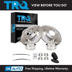 TRQ Brake Pad & Rotor Kit Ceramic Fits 2014 Kia Optima - Picture 1 of 10