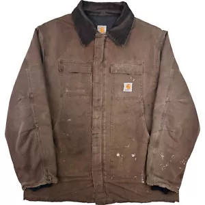 Carhartt Quilted Lined Heavyweight Artic Workwear Jacket Men's XXL Vintage 90's - Picture 1 of 6