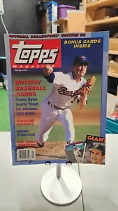 Topps Magazine Spring 1990 - Nolan Ryan Texas Rangers HOF with Cards - Picture 1 of 6