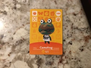 Camofrog 183 Animal Crossing Amiibo Original Nintendo Mint Karte aus Serie 2 - Bild 1 von 1